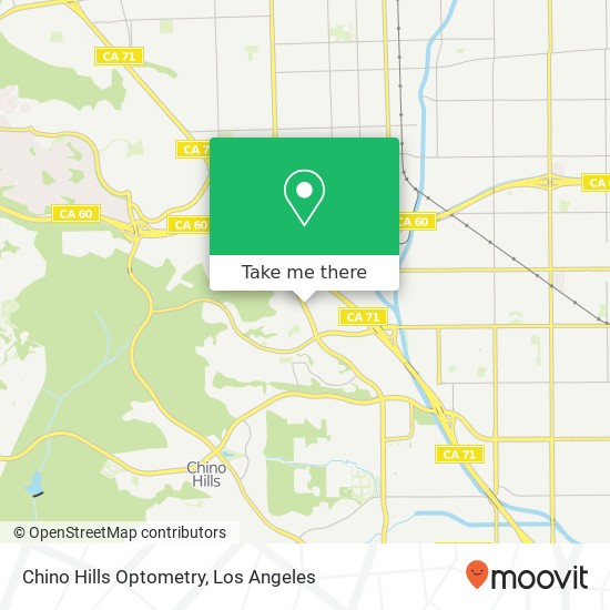 Mapa de Chino Hills Optometry