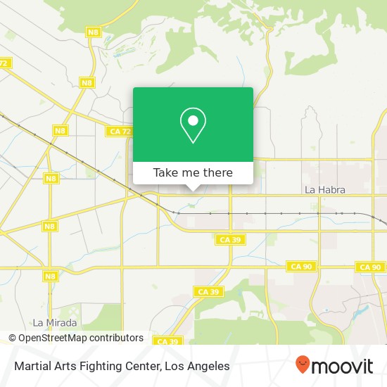 Martial Arts Fighting Center map