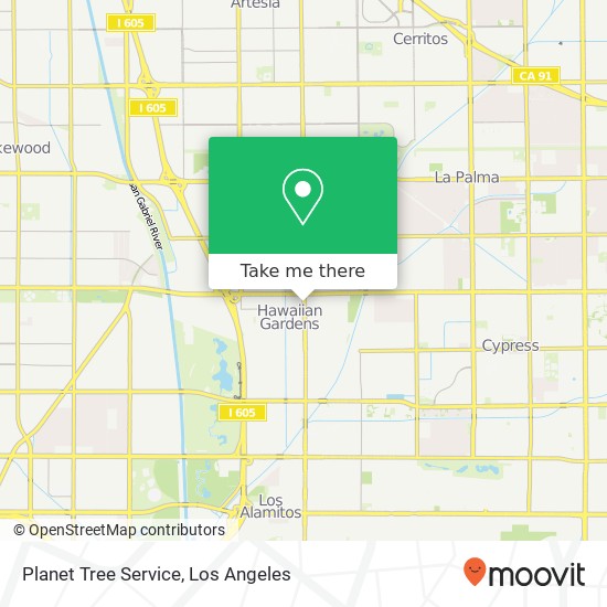 Planet Tree Service map