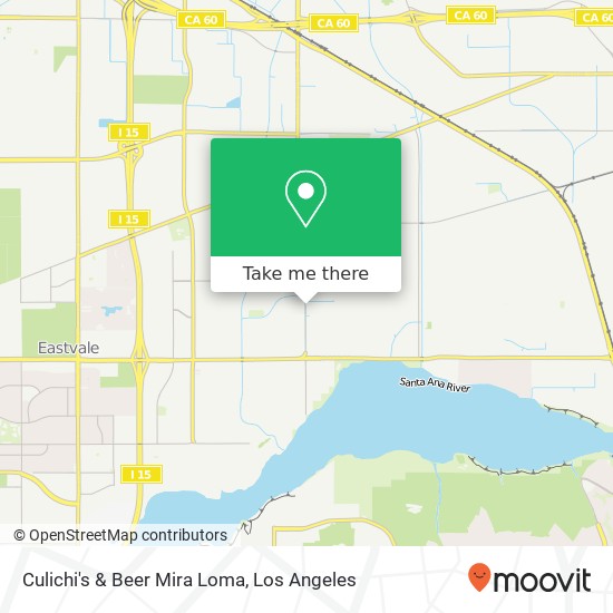 Culichi's & Beer Mira Loma map