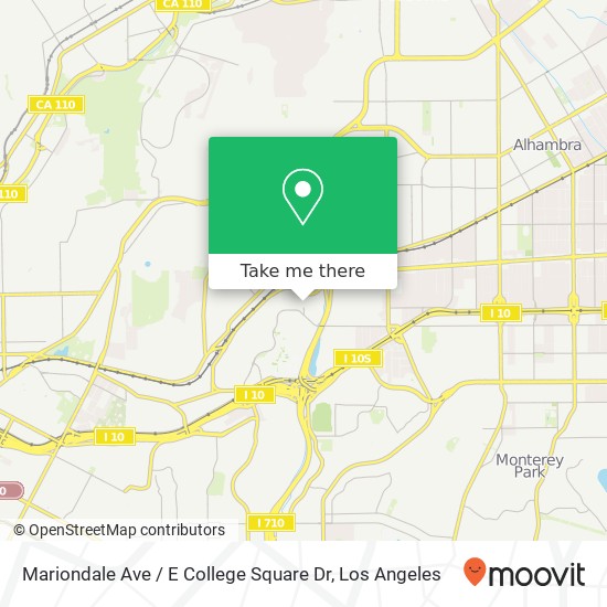 Mapa de Mariondale Ave / E College Square Dr