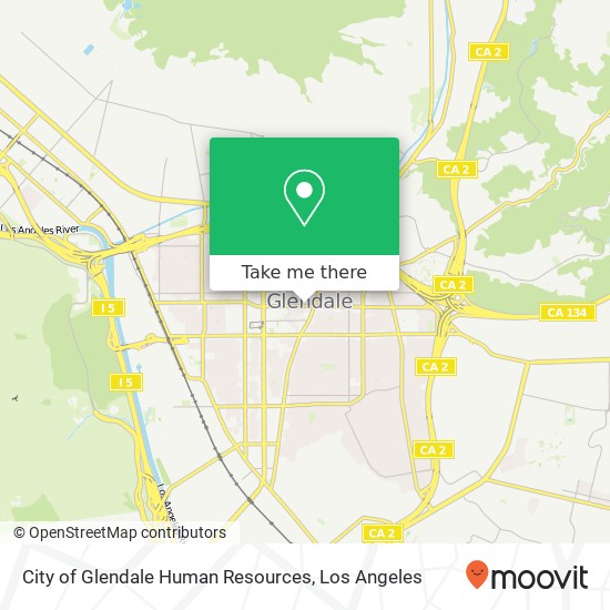 City of Glendale Human Resources map