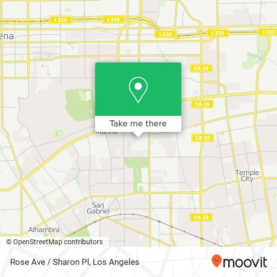 Mapa de Rose Ave / Sharon Pl