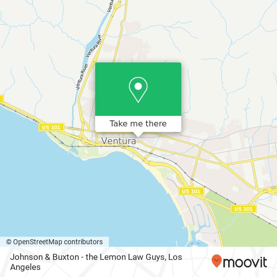 Mapa de Johnson & Buxton - the Lemon Law Guys