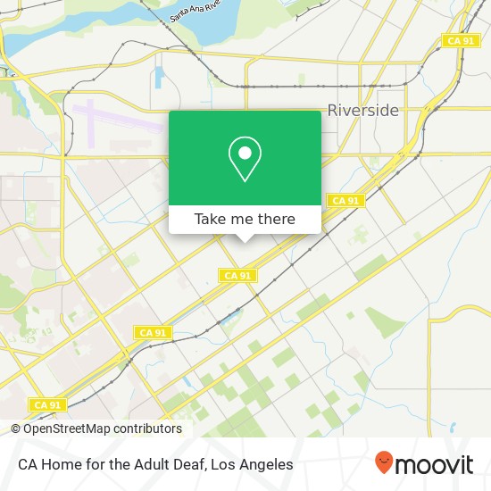 CA Home for the Adult Deaf map