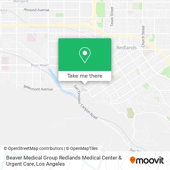 Mapa de Beaver Medical Group Redlands Medical Center & Urgent Care