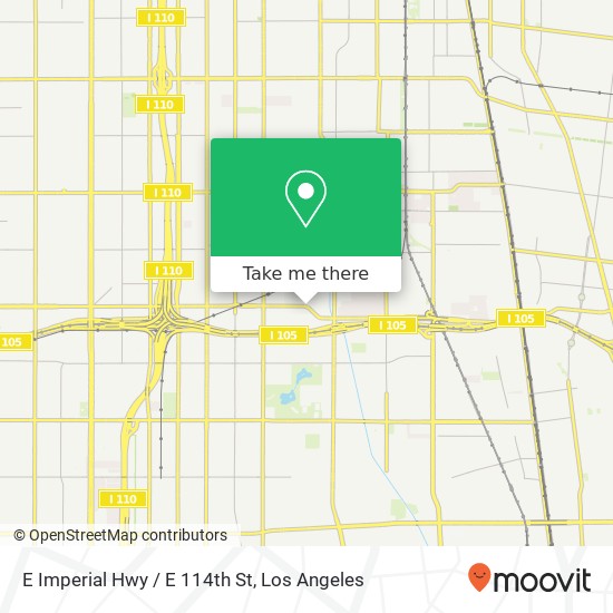 E Imperial Hwy / E 114th St map