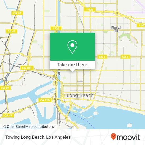 Towing Long Beach map