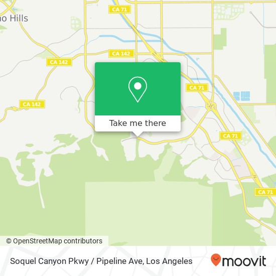 Soquel Canyon Pkwy / Pipeline Ave map