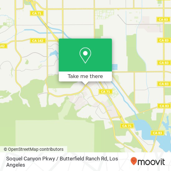 Mapa de Soquel Canyon Pkwy / Butterfield Ranch Rd