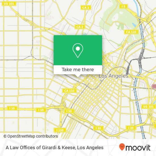 A Law Offices of Girardi & Keese map