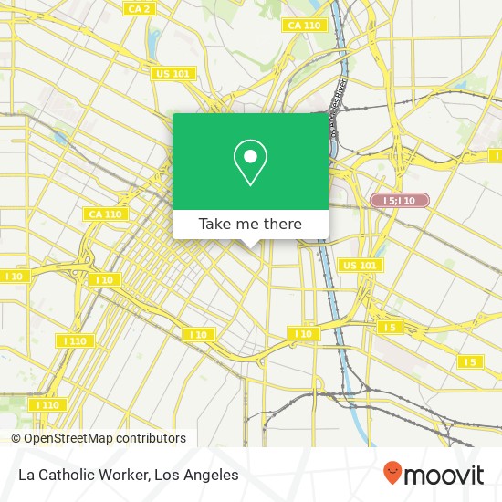 La Catholic Worker map