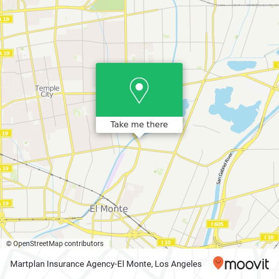 Mapa de Martplan Insurance Agency-El Monte