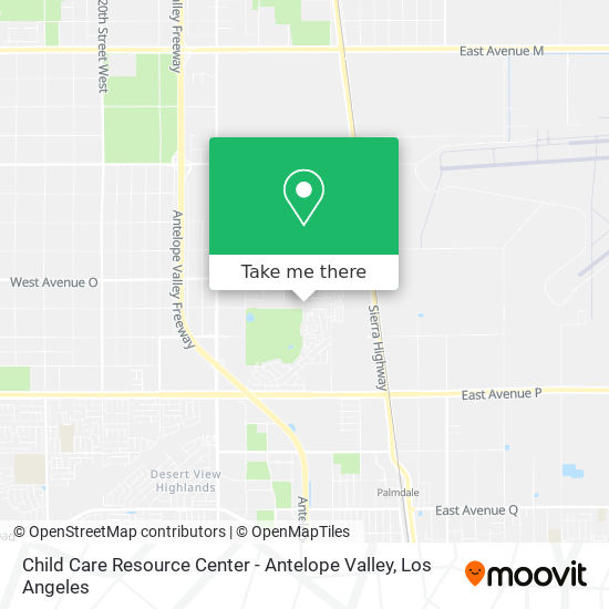 Child Care Resource Center - Antelope Valley map