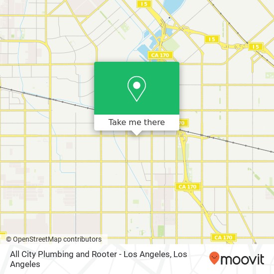 All City Plumbing and Rooter - Los Angeles map