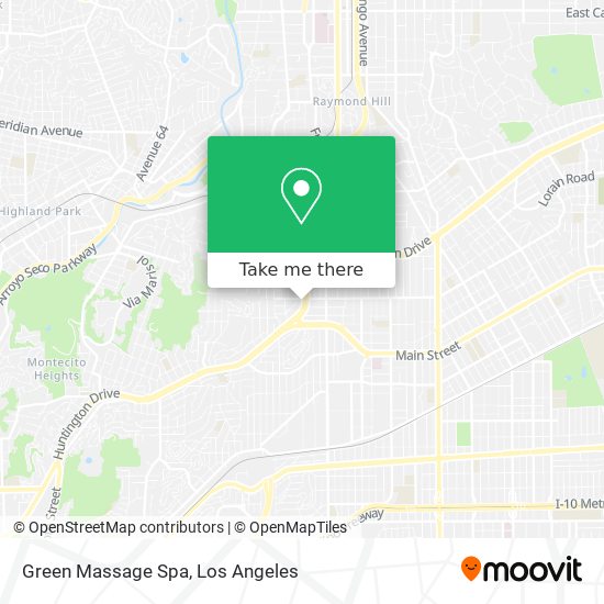 Green Massage Spa map