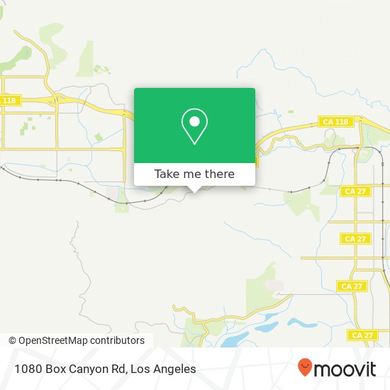 1080 Box Canyon Rd map