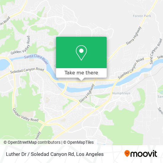 Mapa de Luther Dr / Soledad Canyon Rd