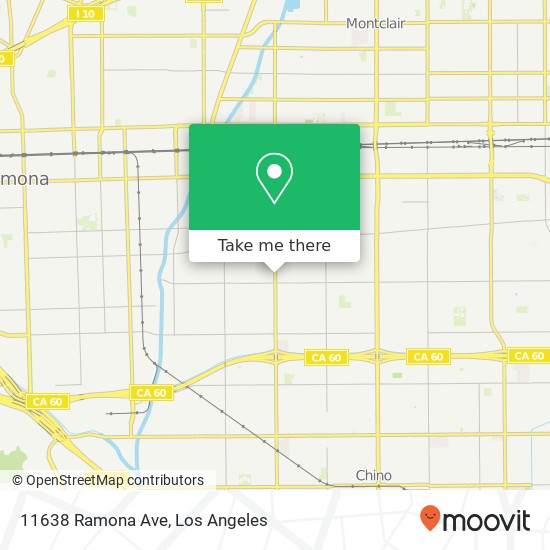 Mapa de 11638 Ramona Ave