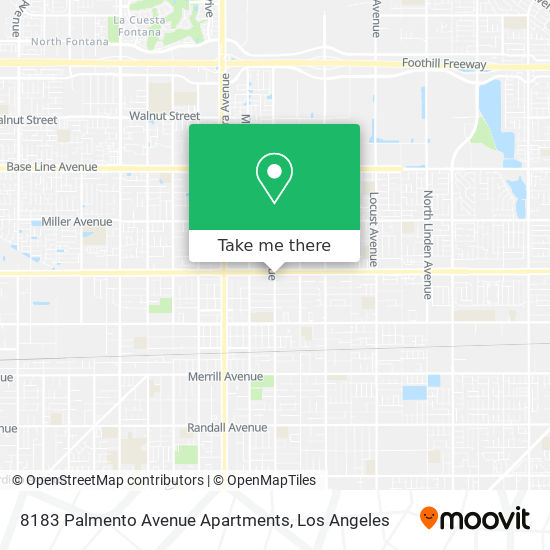 Mapa de 8183 Palmento Avenue Apartments