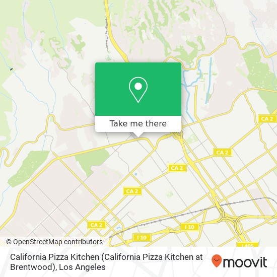 Mapa de California Pizza Kitchen (California Pizza Kitchen at Brentwood)