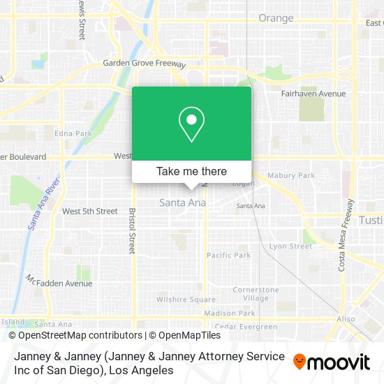 Janney & Janney (Janney & Janney Attorney Service Inc of San Diego) map