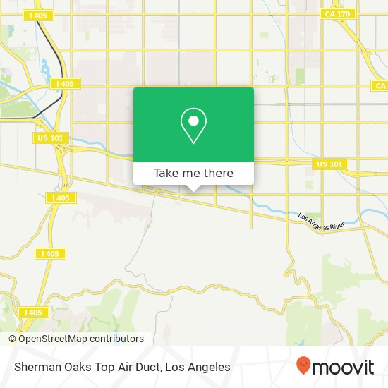 Mapa de Sherman Oaks Top Air Duct
