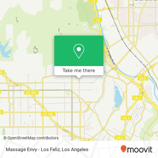 Massage Envy - Los Feliz map
