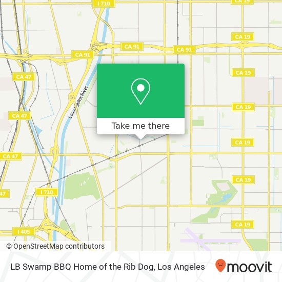 Mapa de LB Swamp BBQ Home of the Rib Dog