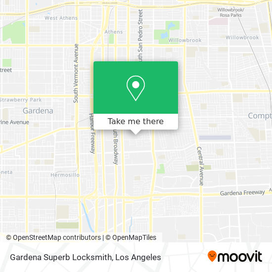 Gardena Superb Locksmith map