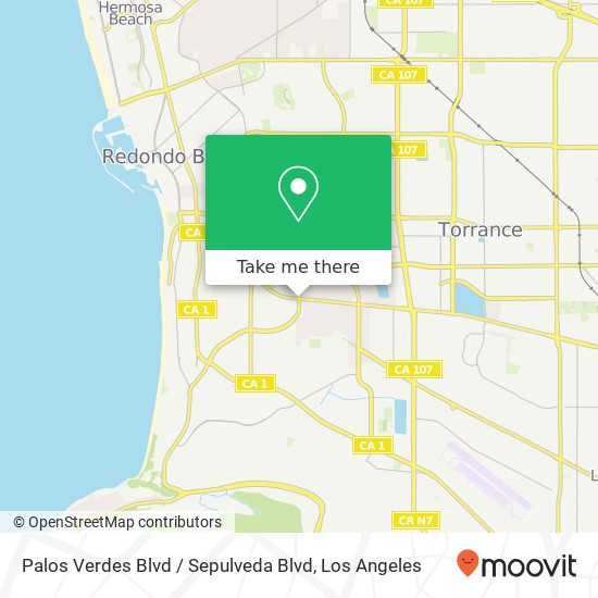 Mapa de Palos Verdes Blvd / Sepulveda Blvd