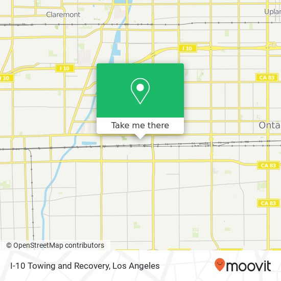 I-10 Towing and Recovery map