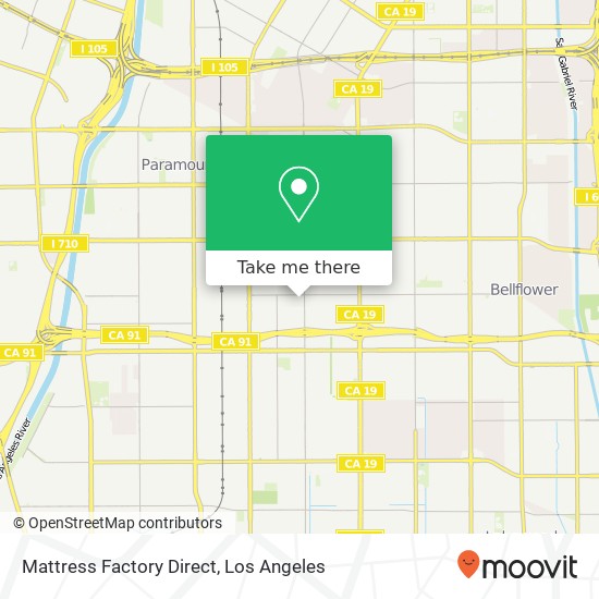 Mattress Factory Direct map