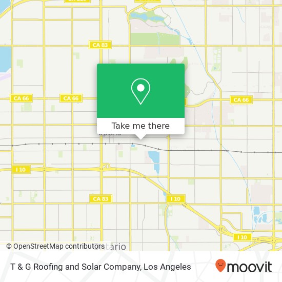 T & G Roofing and Solar Company map