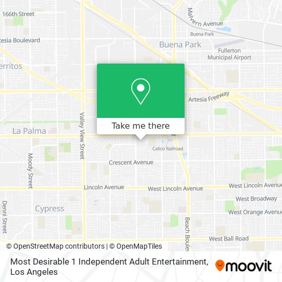 Mapa de Most Desirable 1 Independent Adult Entertainment