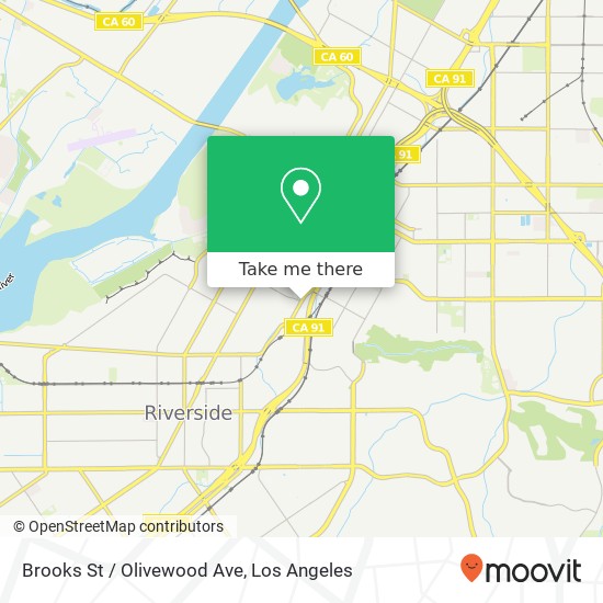 Mapa de Brooks St / Olivewood Ave