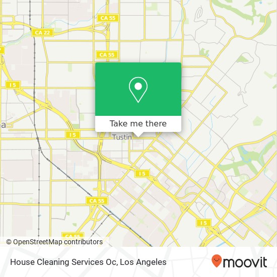 Mapa de House Cleaning Services Oc