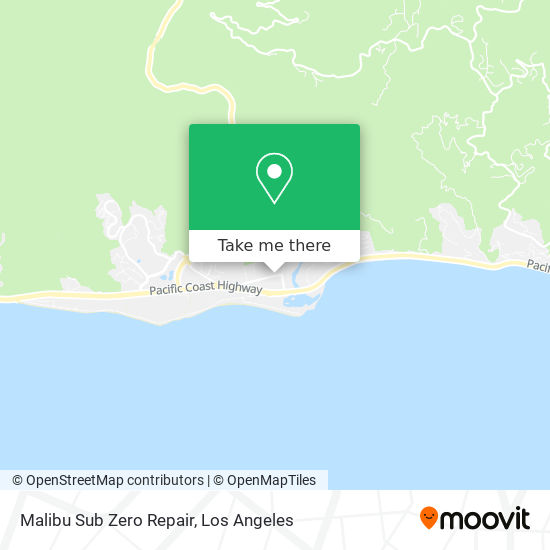 Mapa de Malibu Sub Zero Repair