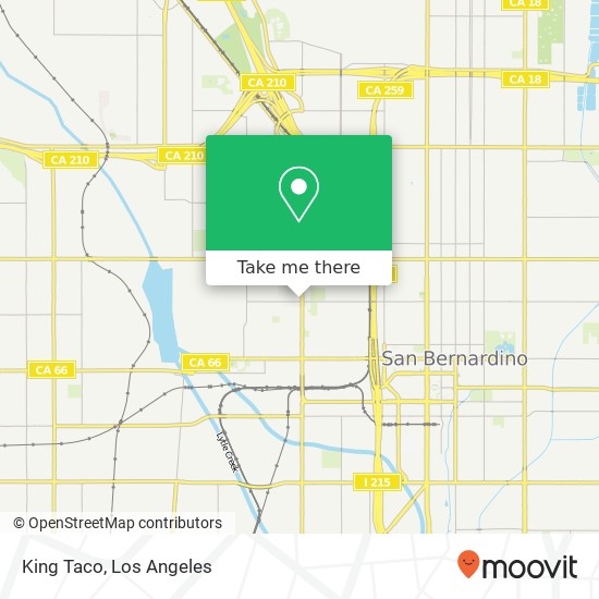 King Taco map