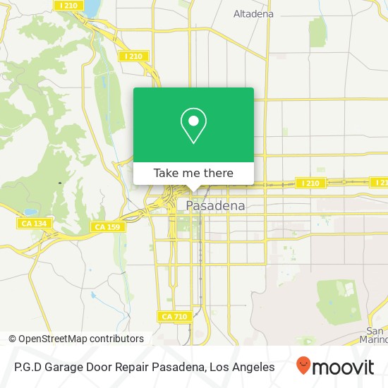 P.G.D Garage Door Repair Pasadena map