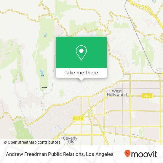 Andrew Freedman Public Relations map