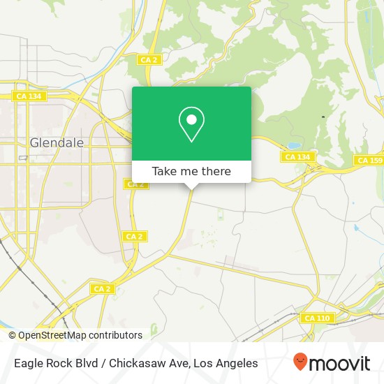 Mapa de Eagle Rock Blvd / Chickasaw Ave