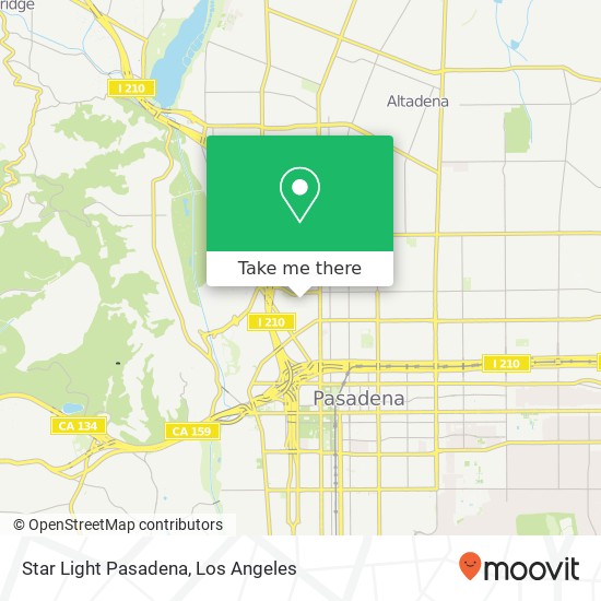 Mapa de Star Light Pasadena