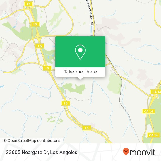 Mapa de 23605 Neargate Dr