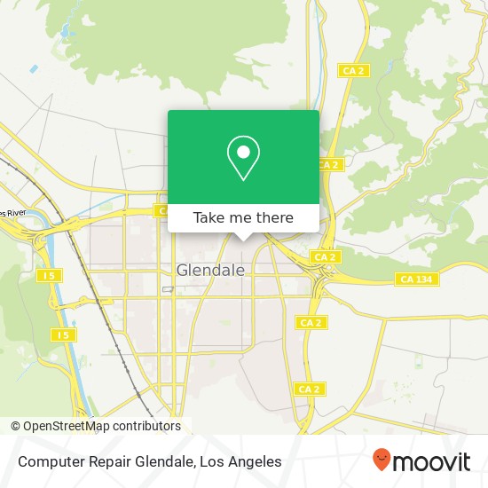 Computer Repair Glendale map