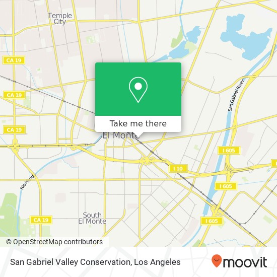 San Gabriel Valley Conservation map