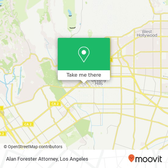 Alan Forester Attorney map