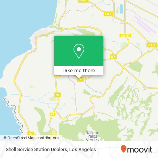 Shell Service Station Dealers map