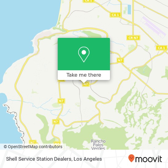 Mapa de Shell Service Station Dealers