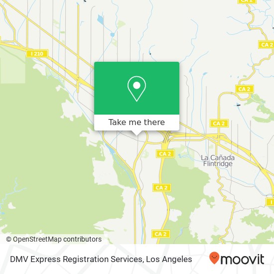 DMV Express Registration Services map